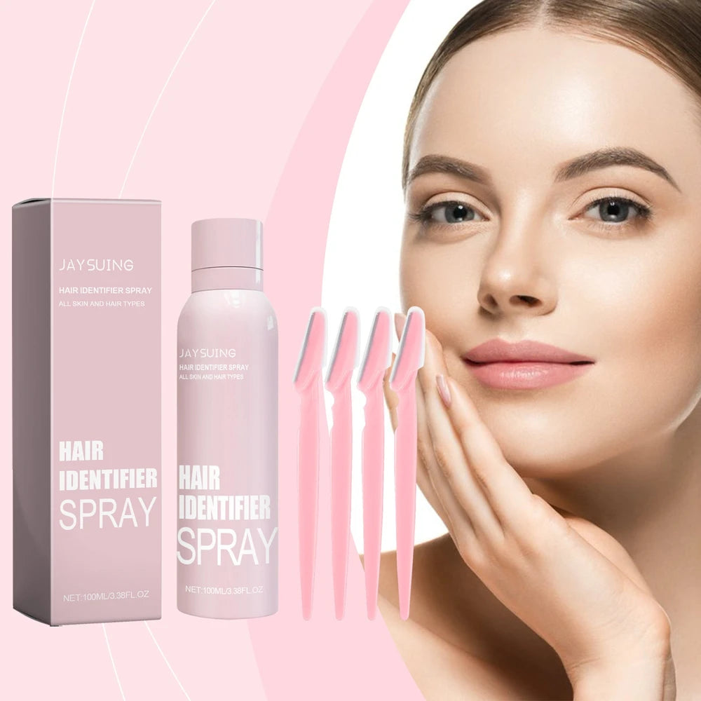 Spray idratante per peli del viso con set rifinitore per sopracciglia