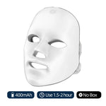 Mascarilla Facial LED Recargable de Siete Colores