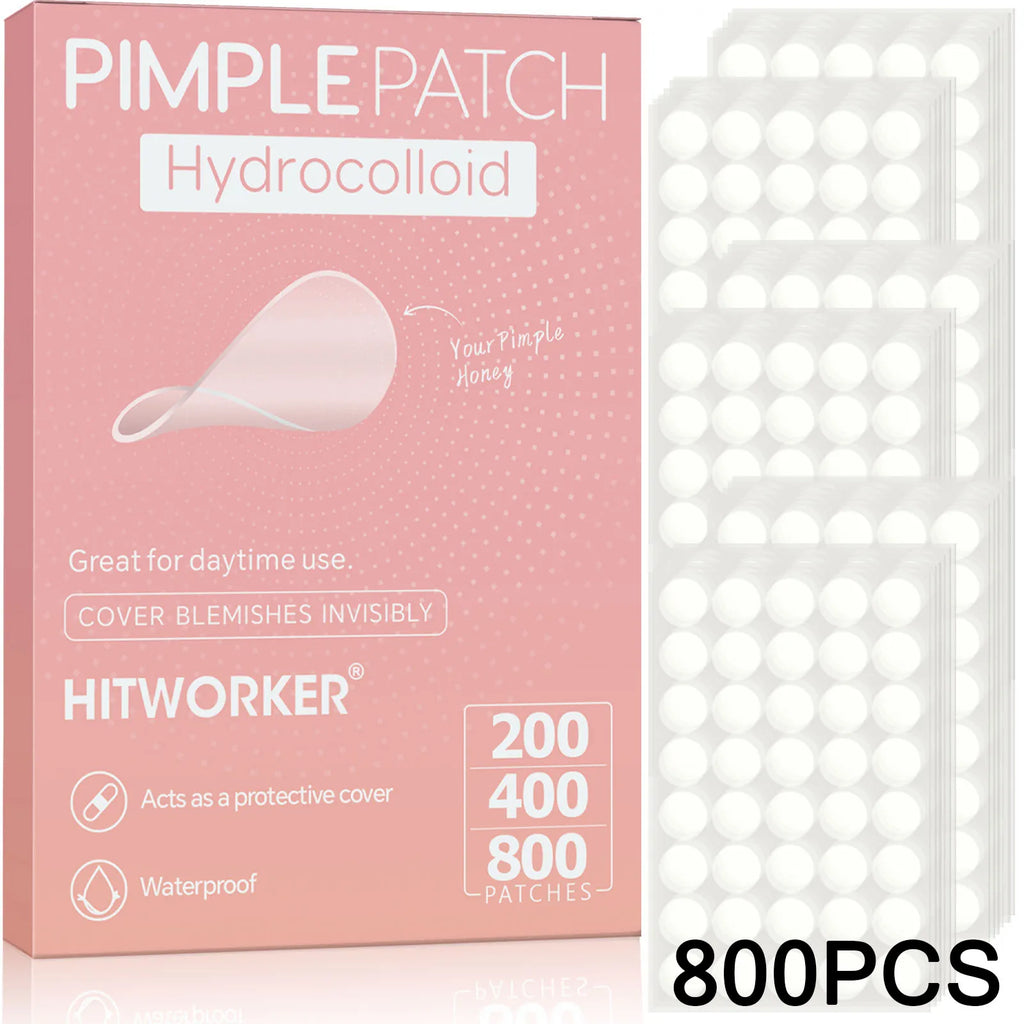 200/400/800PCS Hydrocolloid Pimple Patch Acne Spot Cover Invisible Blemish Stickers Oil Absorbing Face Care