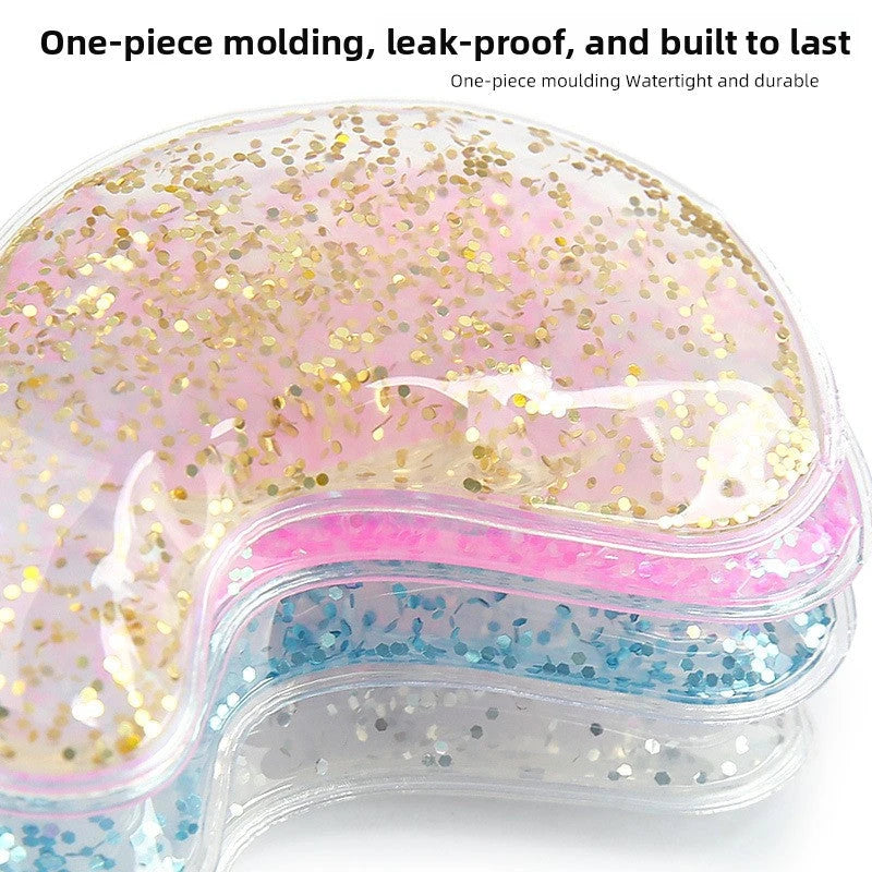 Patch rinfrescanti per occhi in gel glitterato
