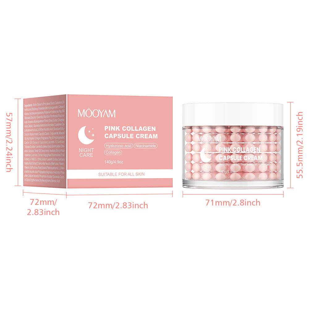 Collagen protein capsule facial cream