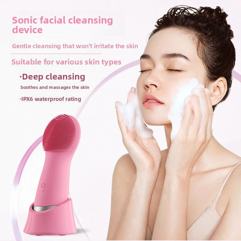 Electric Silicone Facial Cleansing Device