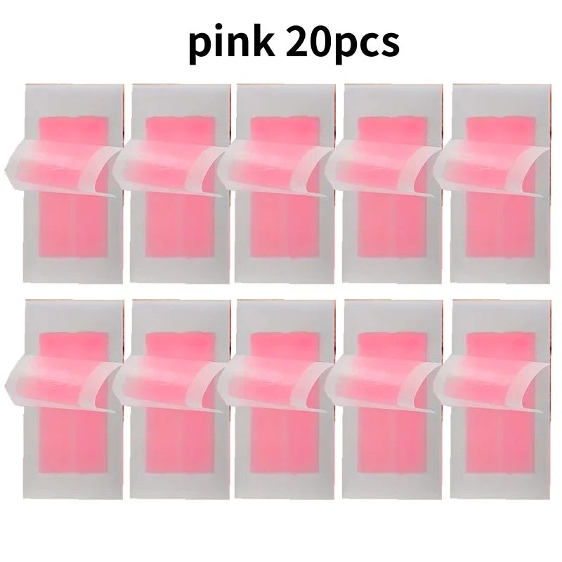 Professional Warning Tapes For Summer Hair Removal, Double Face Cold Warning Paper For Legs, Body, Face,6 Sticks, 10/20 Sticks