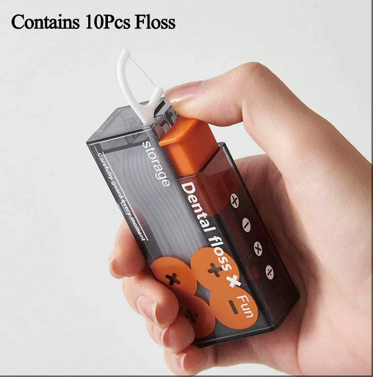 High Tensile Strength Dental Floss Pick Bow Shaped Super Thin Dental Floss Clean Between Teeth Interdental Oral Hygiene Care