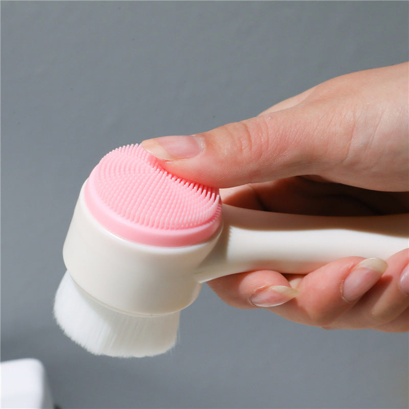 Double Sided Silicone Facial Cleansing Brush