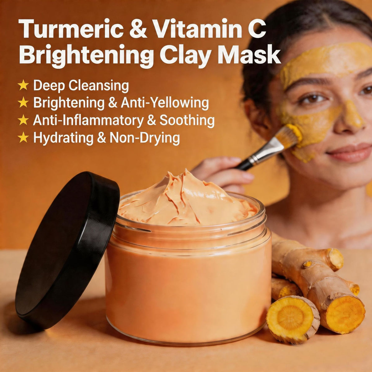 Turmeric Clay Mask Hydrating Brightening