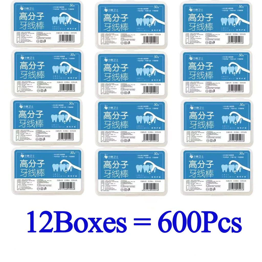 High Tensile Strength Dental Floss Pick Bow Shaped Super Thin Dental Floss Clean Between Teeth Interdental Oral Hygiene Care
