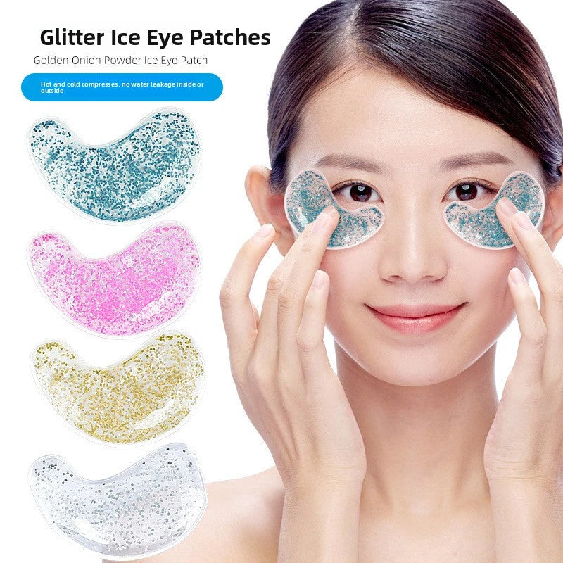 Patch rinfrescanti per occhi in gel glitterato