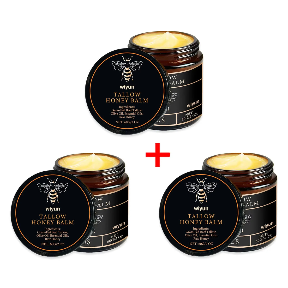 Beef Tallow Honey Cream Brightening Fade Dark Spots Remove Melanin Firming Non-Greasy Lasting Moisturizing Soothing Body Lotion