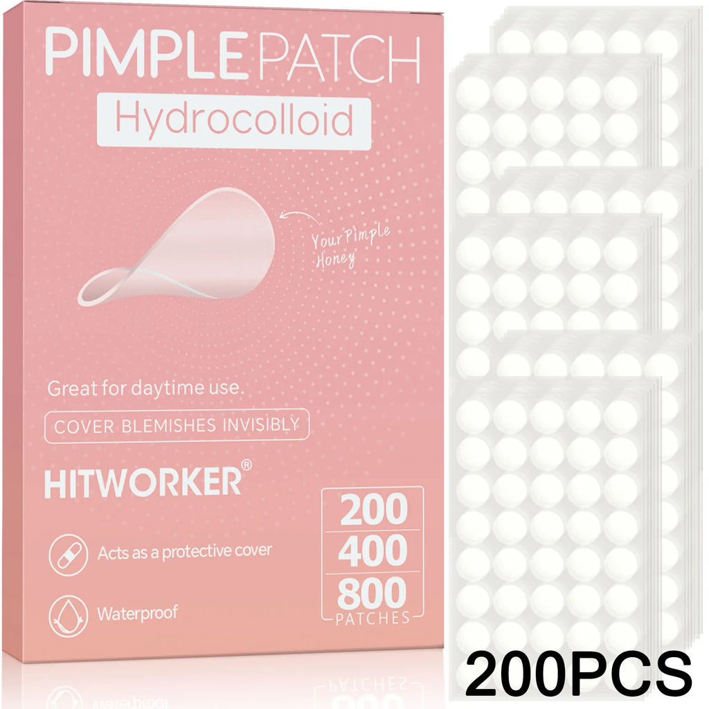 200/400/800PCS Hydrocolloid Pimple Patch Acne Spot Cover Invisible Blemish Stickers Oil Absorbing Face Care