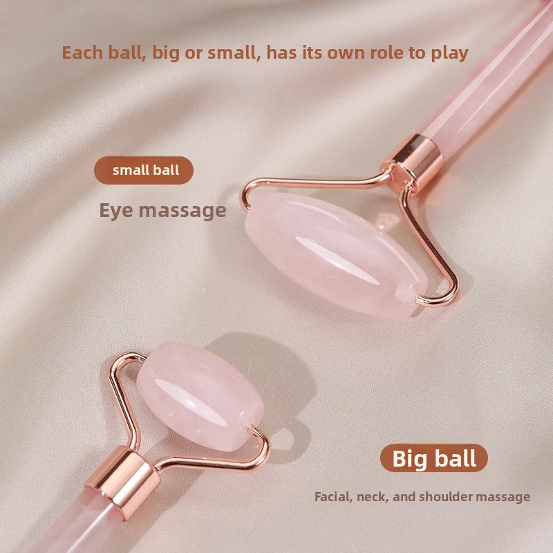 Pink Crystal Roller Massager